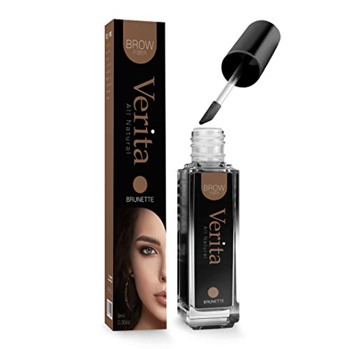 Product Cover Verita Brow Fibers - Semi Temporary Instant Brow Volumizing Tint - Delivers Full Colored Brows in Few Easy Strokes - For Daily Beauty Needs