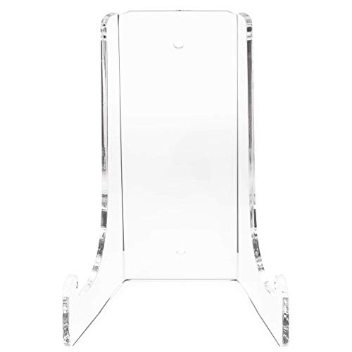 Product Cover Clear Choice Double-Bend Acrylic Easel Stand 6.5 H 3/16 thick |Table top or Wall Mount, Display, Flat Plates, Photos, Place Cards, use for Weddings, Funerals or Birthdays | Clear (H6.5 X W 4.5X D 3.5)