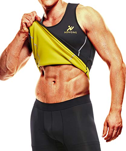 Product Cover NINGMI Mens Sweat Vest Slimming Sauna Shirt Neoprene for Weight Loss No Zipper Body Shaper