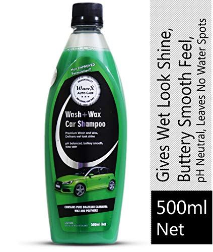 Product Cover Wavex® Wash and Wax Car Shampoo 500ml Gives Wet Look Shine,Buttery Smooth Feel, pH Neutral - Leaves no Water Spots