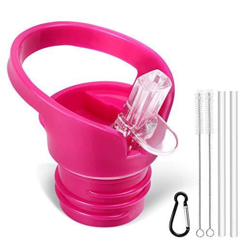 Product Cover Standard Size Straw Lid for Hydro Flask Standard Size Bottle & Simple Modern Narrow Bottle.(Pink)