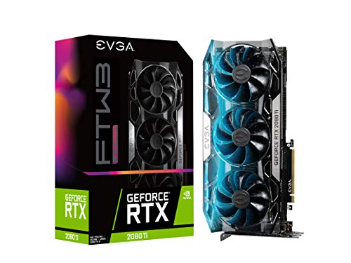 Product Cover EVGA GeForce RTX 2080 Ti Ftw3 Ultra, Overclocked, 2.75 Slot Extreme Cool Triple + iCX2, 65C Gaming, RGB, Metal Backplate, 11GB GDDR6, 11G-P4-2487-KR