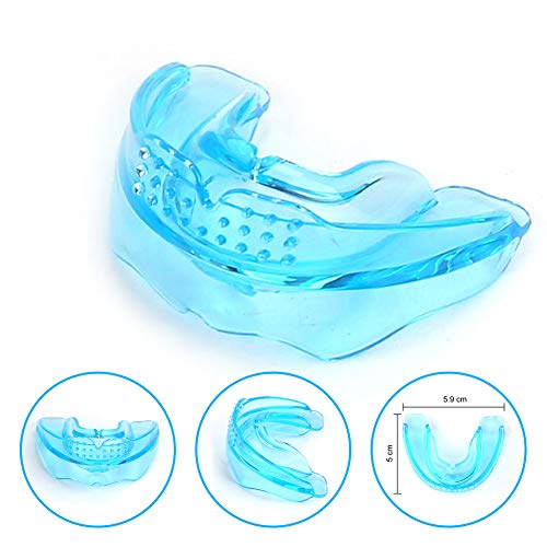 Product Cover Mouth Guard - Sports Braces Anti Grinding Teeth Protectors, Athletic Teeth Mouth Guard Adopt Medical Grade Silicone Double Protection Your Teeth & Braces - Fit Any Size Mouth Age 12+