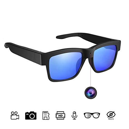 Product Cover Sunglasses Camera Full HD 1080P, 65 Degree Angle for Outdoor Use,Mini Video Camera with UV Protection Polarized Lens