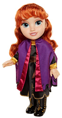 Product Cover Disney Frozen 2 Anna Travel Doll - Features Violet Travel Cape Boots & Hairstyle - Ages 3+, 14 In