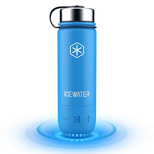 Product Cover ICEWATER 3-in-1 Smart Stainless Steel Water Bottle(Glows to Remind You to Stay Hydrated)+Bluetooth Speaker+ Dancing Lights,20 oz,Stay Hydrated and Enjoy Music,Great Gift