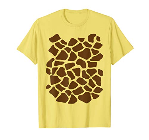 Product Cover Giraffe Print Simple Halloween Costume Zoo Animal T-Shirt