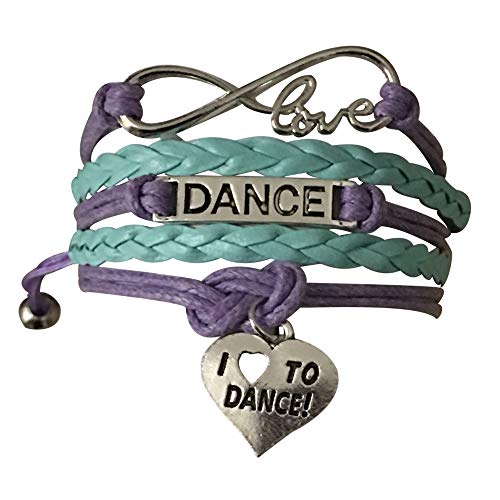 Product Cover Sportybella Dance Bracelet- Dance Jewelry - Love Dance Charm Bracelet- Gift for Dance Recitals & Dancers