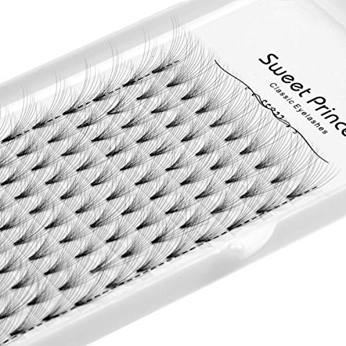 Product Cover Scala 120Pcs 10Roots Individual Cluster Fake False Eye lashes Thickness 0.07mm D Curl Volume Premade Fans Eyelashes Extension 8-16mm to Choose (12mm)
