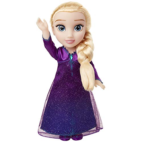 Product Cover Disney Frozen 2 Elsa Musical Doll Sings Into the Unknown - Features 14 Film Phrases - Dress Lights Up - Ages 3+, 14 In