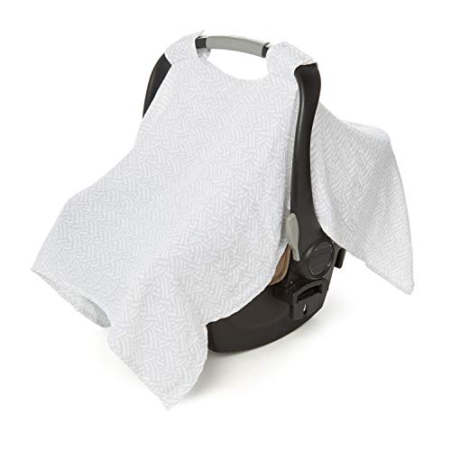 Product Cover Aden by aden + anais Car Seat Canopy 100% Cotton Muslin, Pasture - Knit