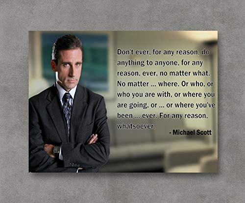 Product Cover Kai'Sa Michael Scott Inspiring Quotes Poster Art Print Posters,18''×24'' Unframed Poster Print