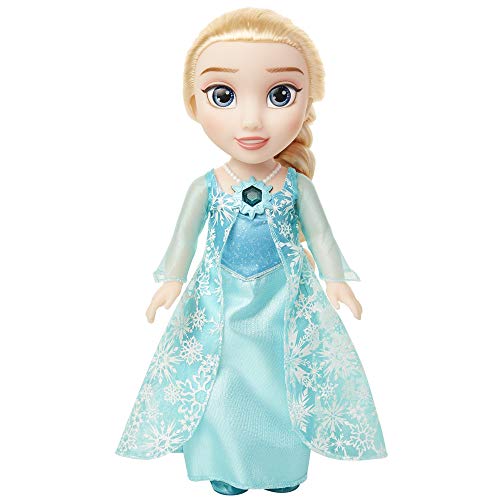 Product Cover Disney Frozen Snow Glow Elsa Doll - Features Iconic ICY Blue Snowflake Dress - Sings Let It Go - Ages 3+, 14 in