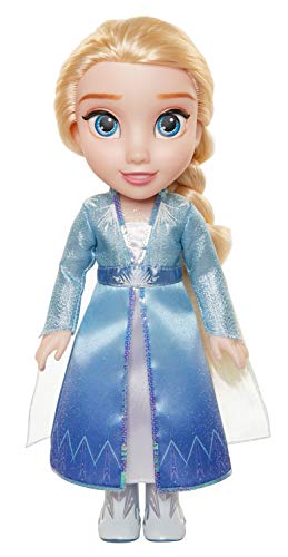 Product Cover Disney Frozen 2 Elsa Travel Doll - Features Shimmery Ice Crystal Winged Cape Boots and Hairstyle - Ages 3+, 14 in