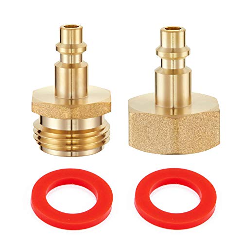 Product Cover Litorange 2 PCS Lead-Free Brass Winterize Sprinkler Systems: Air Compressor 1/4