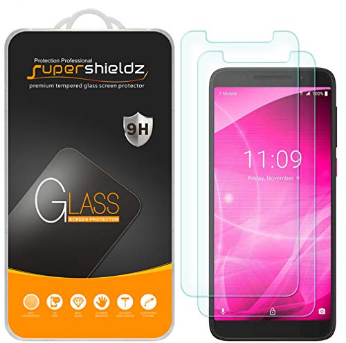 Product Cover (2 Pack) Supershieldz for T-Mobile (Revvl 2) Tempered Glass Screen Protector, Anti Scratch, Bubble Free