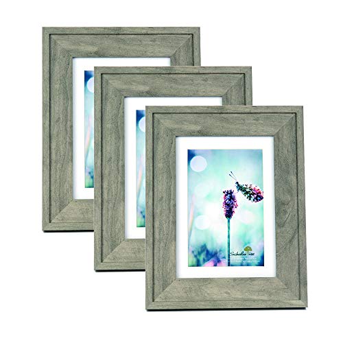 Product Cover Scholartree Wooden Photo Picture Frame 5x7 3P 8x10 2P 11x14 2P (Style 4, 5x7 inches 3P)