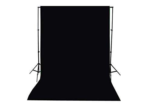 Product Cover Camrox 8x12 Feet Background for Photo Studio and Outdoor Photography ||Black Lekera Cloth||