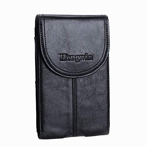 Product Cover Leather Pouch with Belt Clip Hengwin Men Holster Case iPhone Xs Max Belt Loop Holster Cellphone Belt Pouch Case for iPhone XR + Keyring