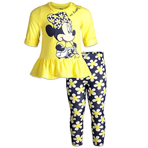 Product Cover Disney Minnie Mouse Girls' Long Sleeve Peplum Top & Legging Set