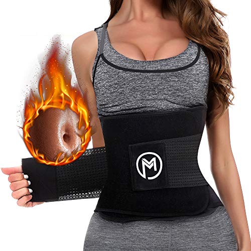 Product Cover MERMAID'S MYSTERY Waist Trimmer Trainer Belt for Women Men Weight Loss Premium Neoprene Sport Sweat Workout Slimming Body Shaper Sauna Exercise
