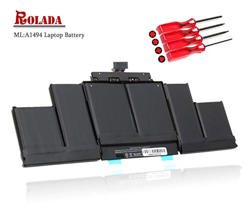 Product Cover A1494 Laptop Battery Replacement for MacBook Pro 15 inch A1494 Retina A1398 (Only fit Late 2013 Mid 2014 Version) ME294 ME293 with Screwdrivers