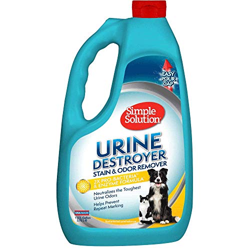 Product Cover Simple Solution Pet Urine Destroyer | Enzymatic Cleaner with 2X Pro-Bacteria Cleaning Power | Targets Urine Stains and Odors | 1 Gallon