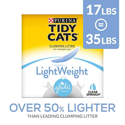 Product Cover Purina Tidy Cats Light Weight, Low Dust, Clumping Cat Litter, LightWeight Glade Clear Springs Multi Cat Litter - 17 lb. Box