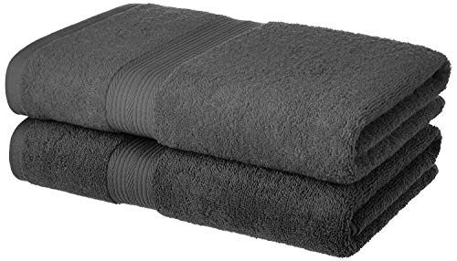 Product Cover Tribecca 100% Cotton 2 Piece 500 GSM Large Cotton Bath Towel Set :: 140 x 70 cm (Grey Grey)