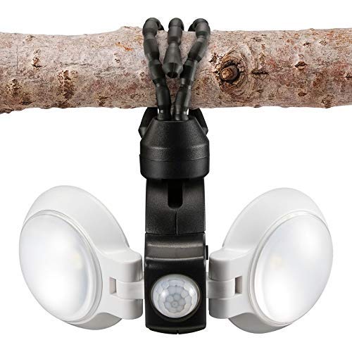 Product Cover Equipt EQBPL092 Weather Resistant Multi-Functional 360 Degree Double LED Light with Motion Sensor for Outdoor Lightning