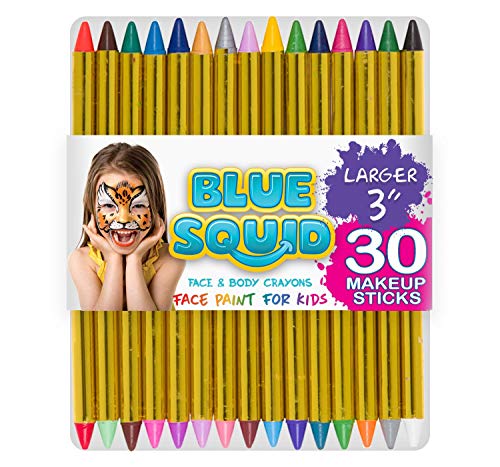 Product Cover Face Paint Crayons 30 for Kids, 30 Jumbo 3.25