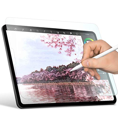 Product Cover ELECOM-Japan Brand- Paper-Feel Screen Protector Compatible with iPad Pro 11 inch (2018) / Drawing, Anti Glare, Scratch Resistant/Bond Type, TB-A18MFLAPL