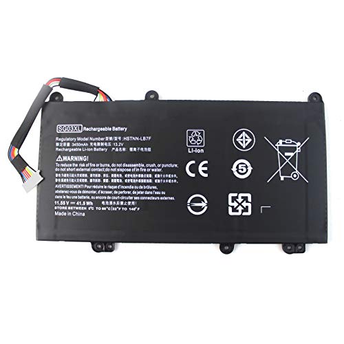 Product Cover King EBOYEE SG03XL SG03061XL Battery Compatible with HP Envy M7 M7-U M7-U109DX M7-U009DX 17-U011NR 17T-U000 849315-850 849049-421 849314-856 HSTNN-LB7F HSTNN-LB7E W2K88UA TPN-I126 41.5WH 3Cell Laptop