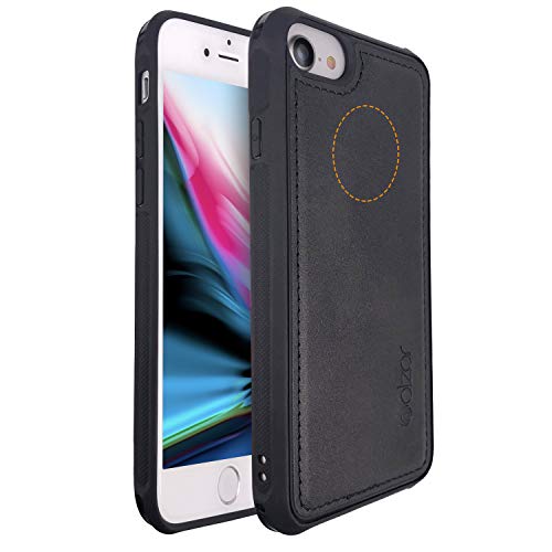 Product Cover Molzar MAG Series iPhone 8/7/6s/6 Case, Built-in Metal Plate for Magnetic Car Phone Holder, Support Qi Wireless Charging, Compatible with Apple iPhone 8/7/6s/6, Black