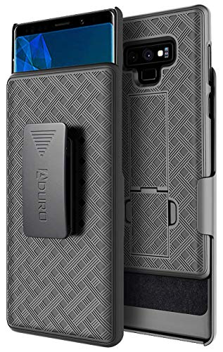 Product Cover Aduro Samsung Galaxy Note 9 Belt Clip Holster Case, Combo Galaxy Case with Kickstand Rotating Belt Clip Super Slim Shell for Samsung Galaxy Note 9 (ONLY) Phone (2018)