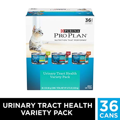 Product Cover Purina Pro Plan Urinary Tract Health Wet Cat Food Variety Pack, FOCUS Urinary Tract Health Formula - (36) 3 oz. Cans