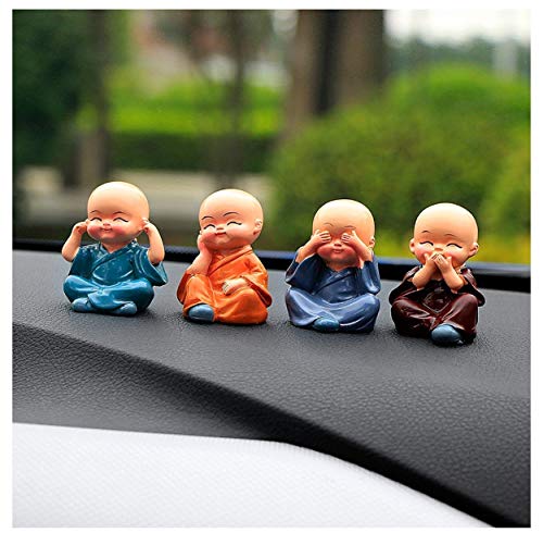 Product Cover Rajasthani-Fashion 4 Cute Doll Monk Sets for Car Interior Accessories