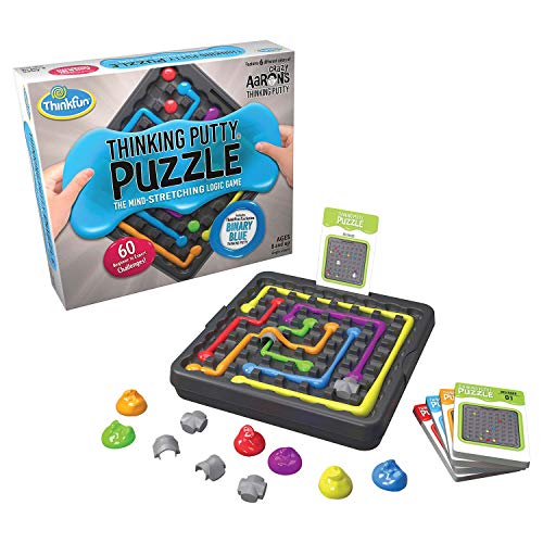 Product Cover ThinkFun and Crazy Aaron's Thinking Putty Puzzle and STEM Toy for Boys and Girls Ages 8 and Up - The Famous Thinking Putty in Logic Game Form