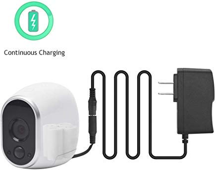 Product Cover Power Adapter with 16 Feet Cable, Arlo Plug Adapter Compatible with Arlo Camera(Replace CR123A), Weatherproof Outdoor to Continuously Operate Arlo HD Camera(VMC3030, VMS3430)