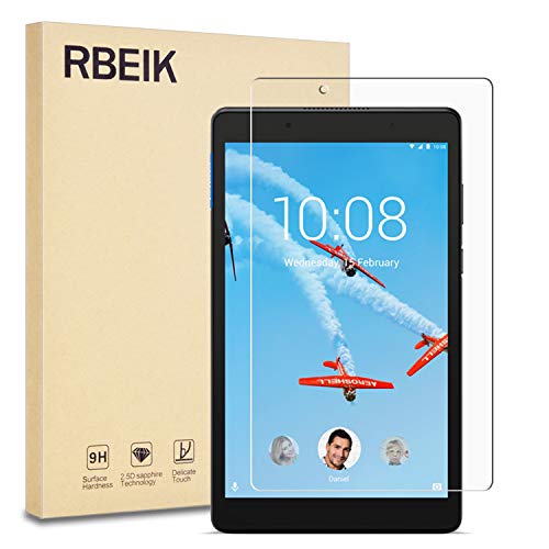 Product Cover Lenovo Tab E8 Screen Protector Glass, RBEIK 9H Hardness Anti-Scratch Anti-Fingerprint Glass Easy-Install Screen Protector Tempered Glass for Lenovo Tab E8 8inch Tablet 2018