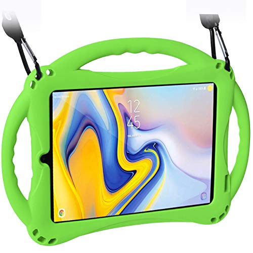 Product Cover TopEsct Case for Samsung Galaxy Tab A 8.0(2018) SM-T387, Silicone Kids Shock Proof Convertible Handle Protective Cover Compatible with Samsung Galaxy Tab A 8.0 Inch 2018 Release Tablet (Green)