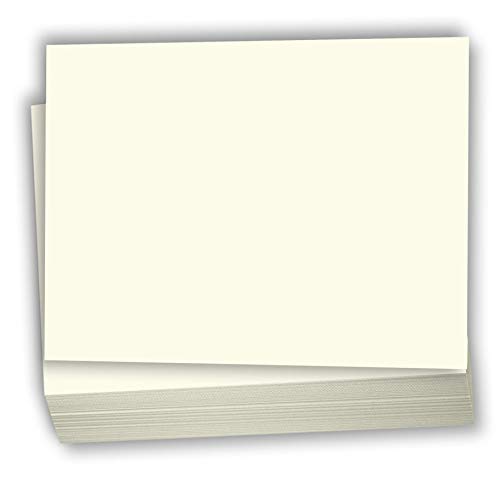 Product Cover Hamilco Cream Colored Cardstock Thick Paper - Blank Index Flash Note & Post Cards - Greeting Invitations Stationary 4 X 6