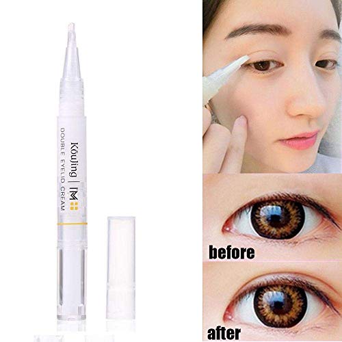 Product Cover KOBWA Natural Invisible Double Eyelid Tape Stickers Cream, Waterproof Breathable Self-Adhesive Eyelid Lift Strip, Instant Eye Lift Without Surgery, Perfect for Uneven Droopy Hooded Eyelids