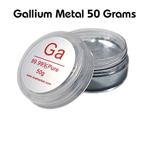 Product Cover Gallium Metal 50 Grams Melting Metal 99.99% Pure Ga Liquid Metal