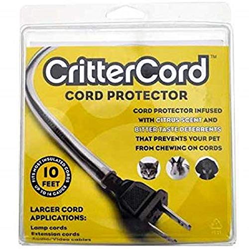Product Cover CritterCord Electric Cord Cover Odorless Cord Covers For Pets Keeps Dogs Cats Other Pets Protected from Biting and Chewing Electrical Cord Covers Cables