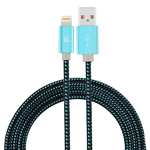 Product Cover LAX iPhone Charger Lightning Cable - [Mfi Certified] Durable Braided Apple Lightning USB Cord for Latest iOS Including iPhone 11/11 Pro Max/ 11 Pro/XS/XS Max/X, iPad, iPod & More