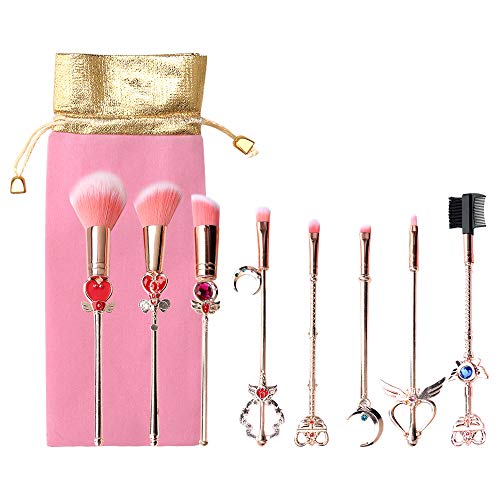 Product Cover 8pcs Makeup Brushes Set,WeChip Moon Magical Sailor Cosmetic Brush Tool for Eyebrow Face Powder Foundation Blending Blush Concealer