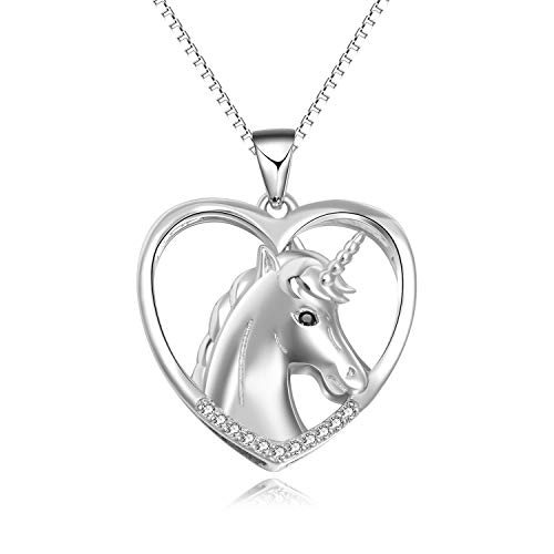 Product Cover YFN Sterling Silver Unicorn Pendant Necklace Unicorn Jewelry Gifts for Women Girls