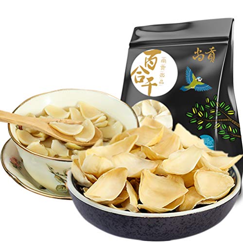 Product Cover OUYANGHENGZHI Lanzhou Chinese Fresh and Non-sulfur Dried Lily Bulb Healthy Food Bai He 百合干 250g/8.8oz