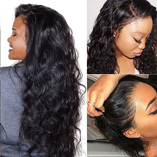 Product Cover Suerkeep Brazilian Body Wave Lace Front Human Hair Wigs with Baby Hair 130% Density Body Wave Lace Frontal Wigs Human Hair Pre Plucked Glueless Lace Frontal Wigs Human Hair Wigs 26inch